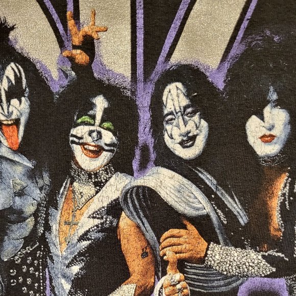 KISS Vintage Original Retro Rock & Roll Band Shirt XXL Ace Peter Gene Paul - Picture 7 of 10
